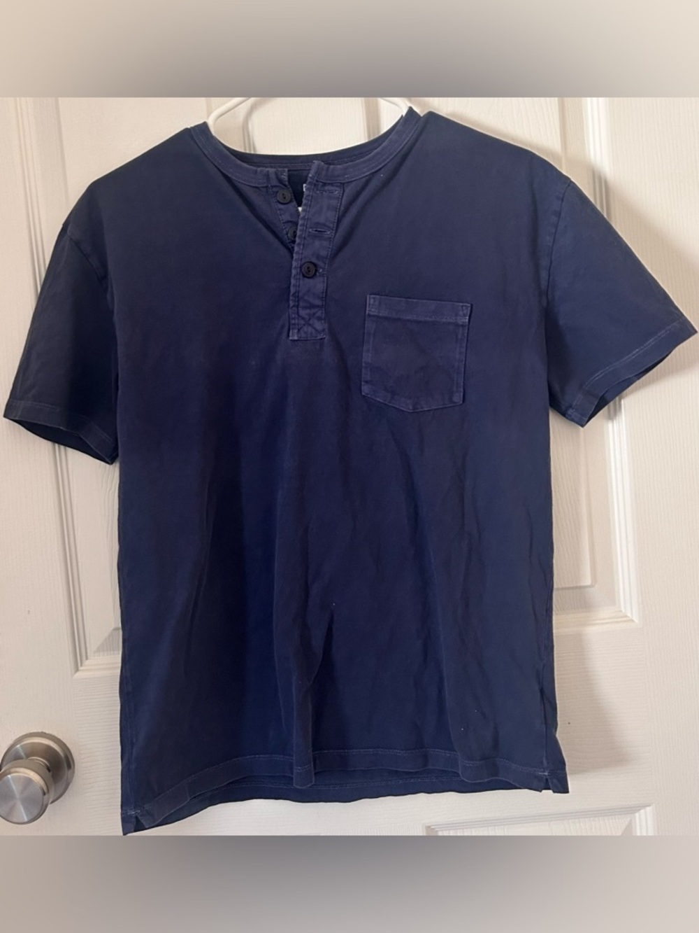 Navy Short-Sleeve Pocket T-Shirt